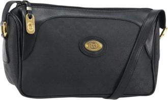 Gucci Pre-owned Cross Body Bags, female, Black, Size: ONE SIZE Pre-owned Plastic Cross Body Bag