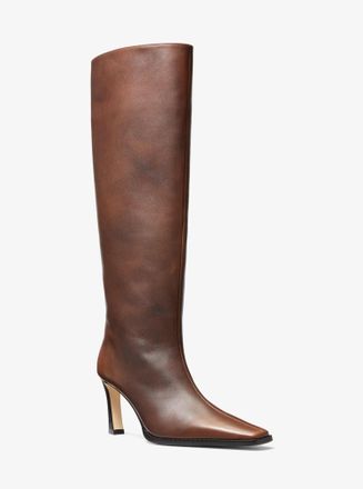 Michael Kors Darrah Burnished Leather Boot