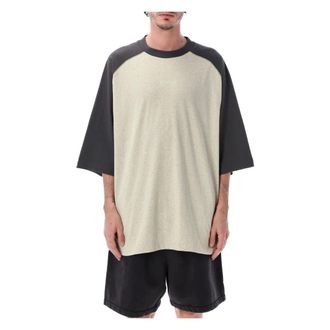 Fear of God T-Shirts, male, Beige, Size: XL Signature Baseball Tee