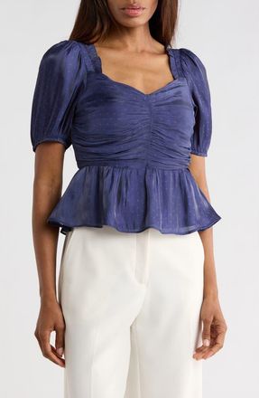 Ciebon Elivia Peplum Top in Navy at Nordstrom Rack, Size X-Small