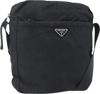 Prada Pre-owned Nylon Cross Body Bag - Dames - Vintage Schoudertas - Zwart - ONE Size - Nylon - Vintage