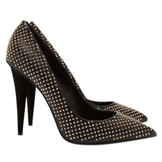 Giuseppe Zanotti NEW Giuseppe Zanotti Black Studded Heels Size 39.5