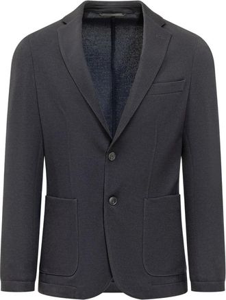 HUGO BOSS P-Hanry-J-Wg Jas - Heren - Blazers - Blauw - 3XL - Leer - Jassen