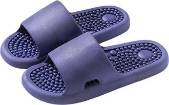 Generic cfpqv Womens Non-Slip Massage Slippers Comfortable Bathing Shoes Ultralight Bath Slippers Ultra Soft Bath Slippers Flat Shower Slippers with Non-Slip 