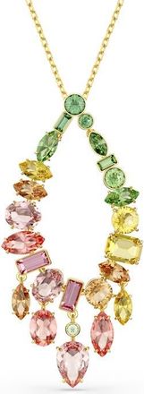 Swarovski Gema Crystal Charm Pendant Necklace in Gold/Multi at Nordstrom