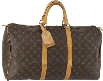 Louis Vuitton Pre-owned Weekendtas - Dames - Vintage Weekendtas - Bruin - ONE Size - Vintage