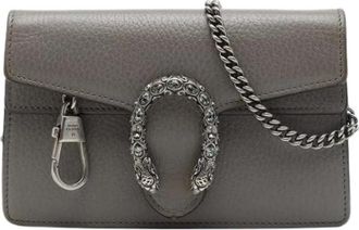 Gucci Pre-owned Mini Dionysus - Dames - Vintage Mini Tas - Grijs - ONE Size - Leer - Vintage