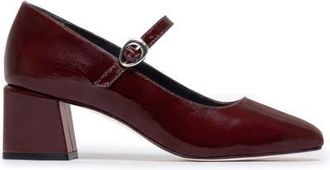Bernardo Ancona Block Heel Mary Jane in Chocolate Wine at Nordstrom, Size 7.5