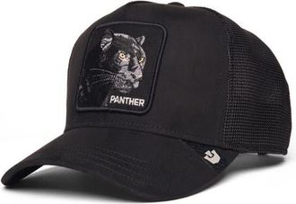 Goorin Brothers Panther Patch Faux Suede Snapback Trucker Hat in Void at Nordstrom