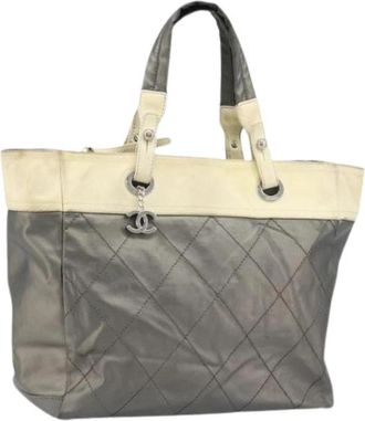 Chanel Pre-owned Vintage Tote Bag - Dames - Vintage Shopper - Grijs - ONE Size - Vintage