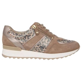 Mephisto Comfortabele damessneaker - Licht Taupe - Dames - Sneakers - Beige - 37 1/2 EU - Leer - Schoenen