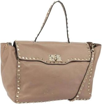 Valentino Pre-owned Handbags, female, Beige, Size: ONE SIZE Pre-owned Vintage Shoulder Bag