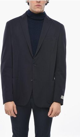 Nino Danieli Solid Color 2-Button Blazer with Notch Lapel size 58