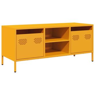Berkfield Home TV Cabinet Mustard Yellow 101.5x39x43.5 cm Cold-rolled Steel