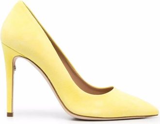 Ferragamo Ladies Yellow Heels, US Size 9.5
