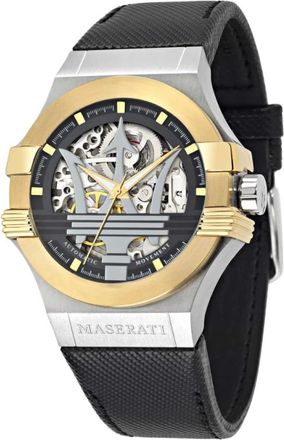 Maserati Potenza - Heren - Horloges - Grijs - ONE Size - Leer - Accessoires