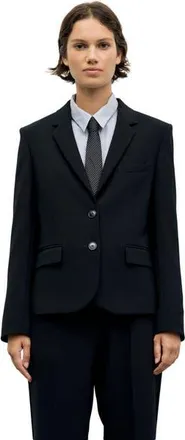 Gerard Darel Justa Tailored Blazer in Black at Nordstrom, Size 14