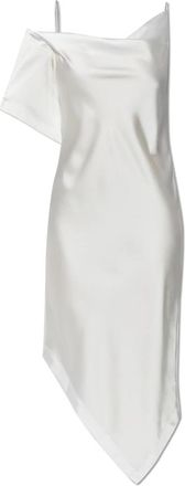 Iro Thiana Jurk - Dames - Feestkleedjes - Wit - L - Leer - Kleedjes