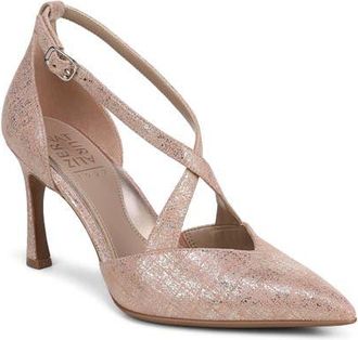 Naturalizer Angelina Ankle Strap Pointed Toe Pump in Phantom Pink at Nordstrom, Size 9.5