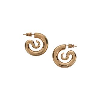 Panconesi Earrings, female, Yellow, Size: ONE SIZE Serpent Hoops Extra Small