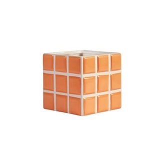&Klevering Flowerpot Tile - Orange - Ceramic
