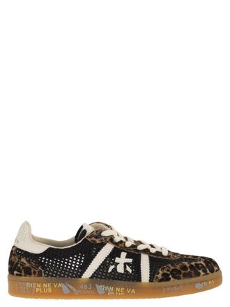 Premiata Bonnied Sneakers aus Mesh und Animal-Print mit Gummisohle