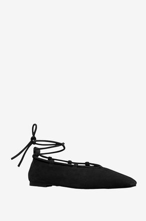 A.Emery Riemchen-Ballerinas mit spitziger Kappe aus Wildleder Addison