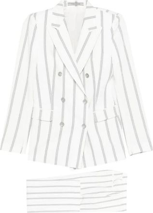 Tagliatore Parigi Blazer - Dames - Business pakken - Wit - M - Katoen - Kostuums