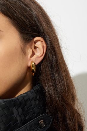 Bottega Veneta Silver Earrings, Womens, Gold