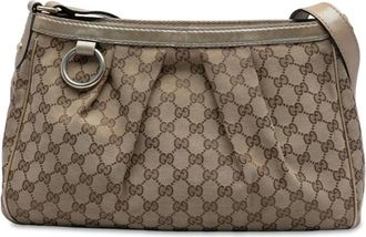 Gucci Pre-owned Shoulder Bags, female, Brown, Size: ONE SIZE Pre-owned Patterned Shoulder Bag