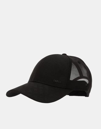 HUGO BOSS Mens Zed Trucker Cap - Black - Size: ONE size