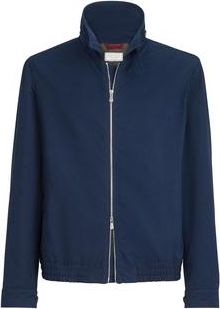 Brunello Cucinelli Microfiber outerwear jacket in Blue at Nordstrom, Size 46 It