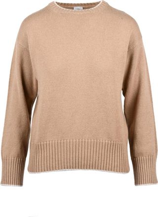Eleventy Beige Cashmere Crewneck Sweater