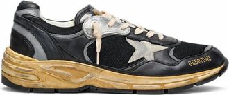 Golden Goose Black Logo Running Sneakers