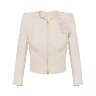 Elisabetta Franchi Light Jackets, female, Yellow, XL, Light Jacket