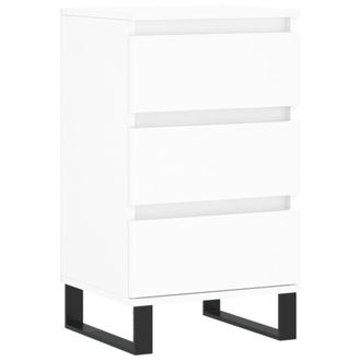vidaXL Aparador Madera De Ingenier&iacute;a Blanco 40x35x70 Cm Vidaxl
