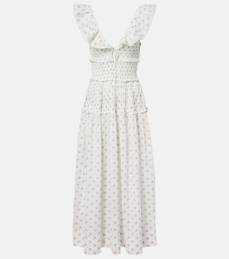 D&ocirc;en D&ocirc;en Sorina floral cotton midi dress