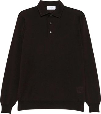 Lardini Polo Kenedy - Heren - Polos - Bruin - M - Wol - Tops