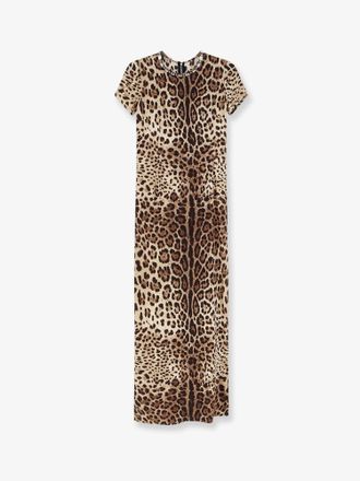 Dolce & Gabbana Vestito in seta con stampa animalier - DOLCE & GABBANA - gender_Woman