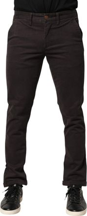 Sun 68 Cotton Stretch Skinny Mid Waist Men Trouser Mens Pants