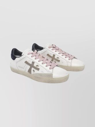 Premiata low top sneakers with round toe design