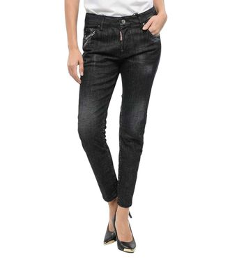 Dsquared2 Black Skinny Mid Rise Jeans