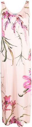 Gianfranco Ferre 1990s floral silk dress - women - Silk/Cotton - 38 - Pink