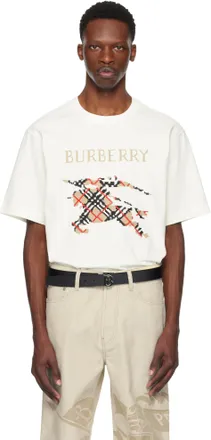 【BURBERRY】★25SS★Cotton T-Shirt Check Label Cotton T-shirt in Black - Men | Burberry® Official