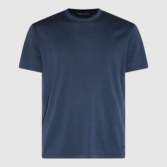 Tom Ford Navy Cotton T-Shirt