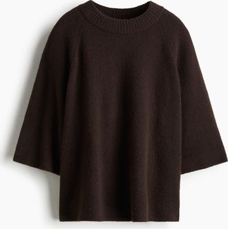 H&M Kurzarmpullover - Brown