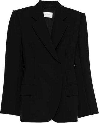 Sportmax Pak met boxy revers - Zwart