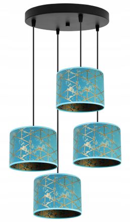 OEM L&aacute;mpara Colgante, L&aacute;mpara De Techo, Pantalla, Patr&oacute;n Dorado