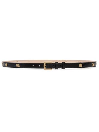 Bally Emblem leren riem - Zwart