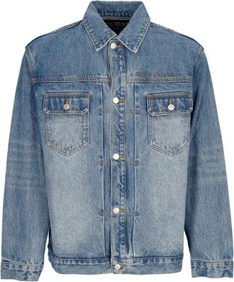 Billionaire Boys Club Script Logo Denim Jacket - Heren - Spijkerjassen - Blauw - XL - Denim - Jassen